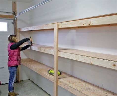 easy to install garage shelves